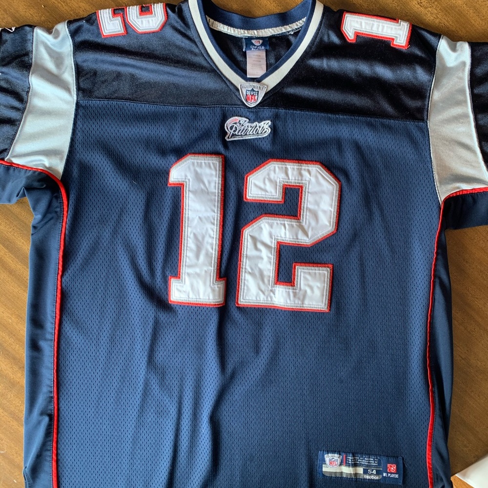 On Field Reebok Tom Brady Patriots Jersey